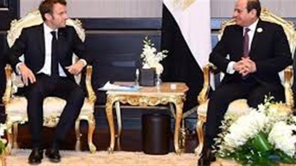 الرئيس السيسي وماكرون