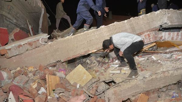 حادث انهيار عقار أسيوط