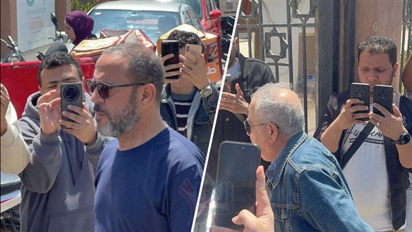 توافد نجوم الفن لتشيع جثمان الفنان الراحل سليمان عيد