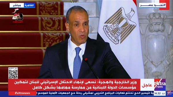 الدكتور بدر عبد العاطي، وزير الخارجية والهجرة