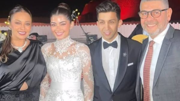  داليا البحيري تشارك في حفل زفاف ليلى أحمد زاهر وهشام جمال