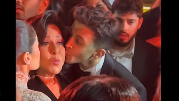 إسعاد يونس في حفل زفاف هشام جمال وليلى أحمد زاهر