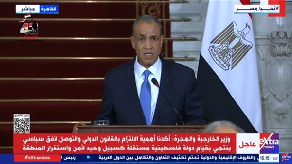 الدكتور بدر عبد العاطي، وزير الخارجية والهجرة
