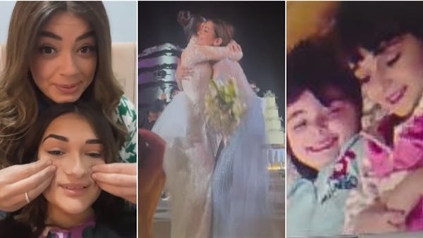 ملك زاهر توجه رسالة مؤثرة لشقيقتها ليلى في حفل زفافها: "كنتي