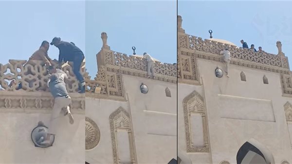 حقيقة محاولة رجل الانتحار داخل الجامع الأزهر اليوم