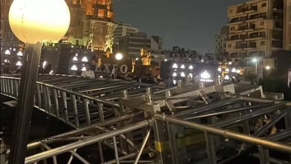حادث حفل تامر حسني بقصر البارون
