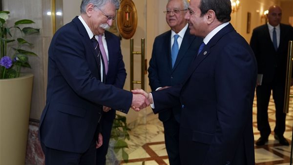 الرئيس السيسي يستقبل رئيس البرلمان المجري