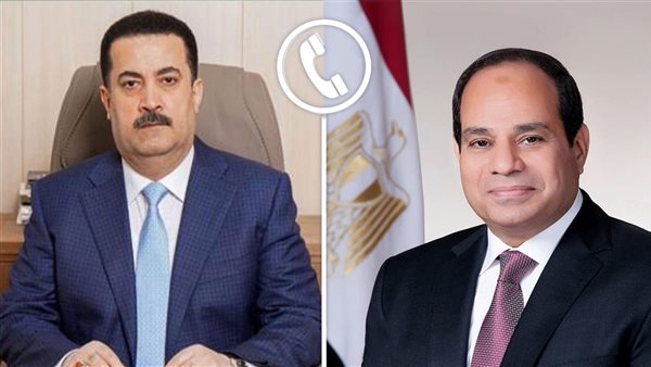 الرئيس السيسي ورئيس وزراء العراقي محمد شياع السوداني