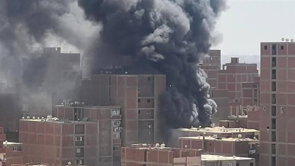 حريق مصنع السلام اليوم