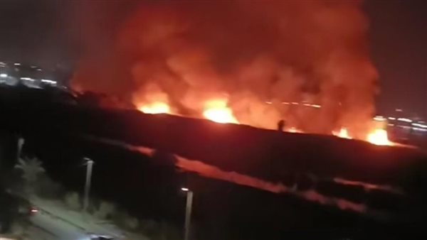 حريق كورنيش حلوان اليوم