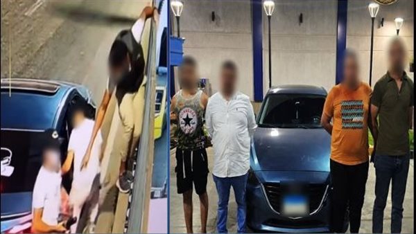فيديو القاء زجاج على معرض سيارات