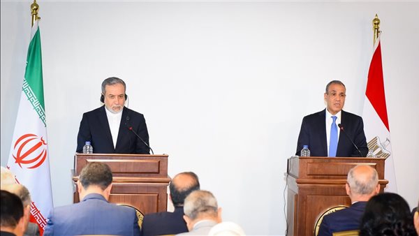 مؤتمر صحفي بين وزيري خارجية مصر وإيران