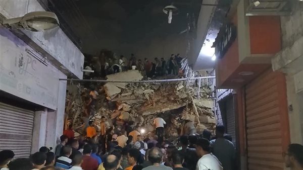 صورة من عقار السيدة زينب المنهار 