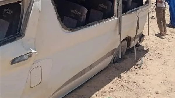 حادث الطريق الصحراوي بالفرافرة 