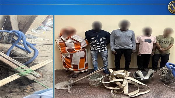 المتهمين بالتنقيب عن الآثار 