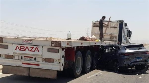 حادث طريق السخنة اليوم
