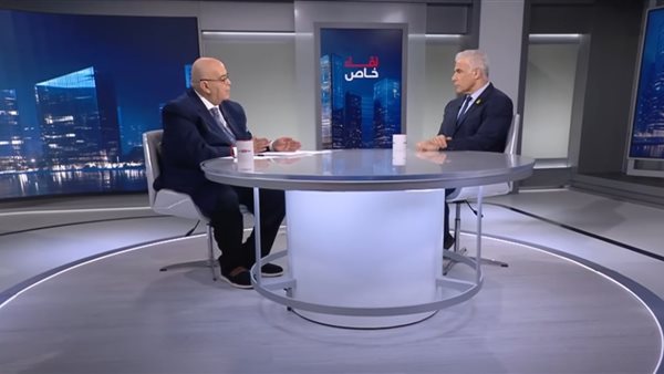 عماد الدين أديب ووزعيم المعارضة يائير لابيد