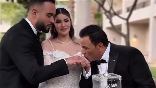  زفاف بسملة ابنة محمد فؤاد يشعل السوشيال ميديا