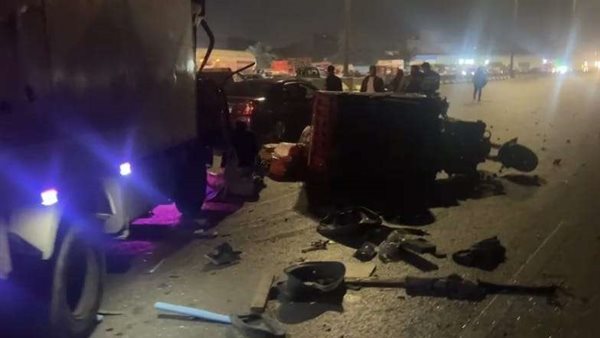 حادث الطريق الأوسطي حلوان اليوم