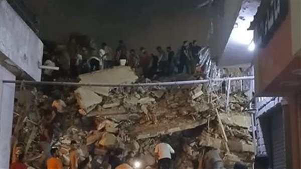 انهيار منزل بـ روض الفرج 