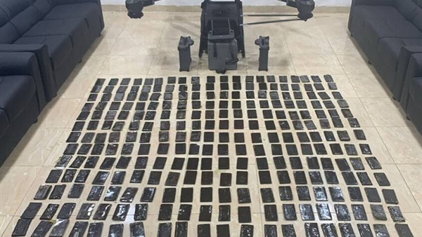 ضبط مخدرات مهربة بطائرة مسيرة