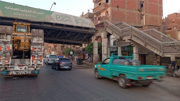 توقف الحركة المرورية على الطريق الزراعي السريع بطوخ إثر وقوع