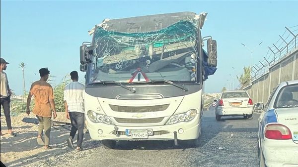  حادث طريق بورسعيد اليوم
