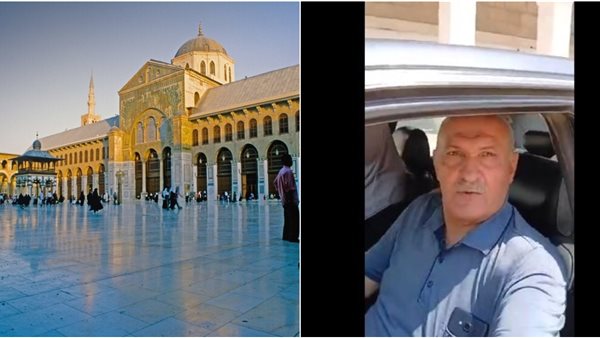  رجل يتجول بسيارته داخل حرم الجامع الأموي