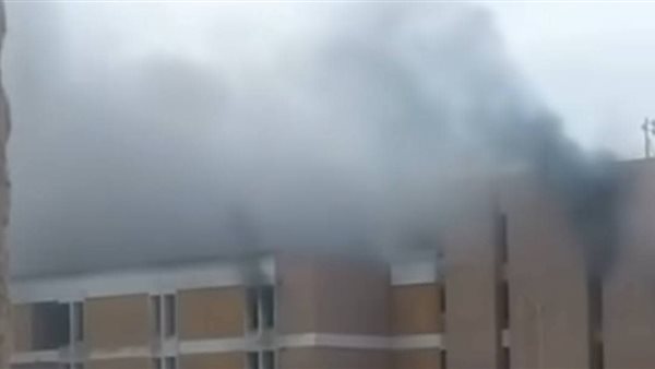 حريق بمستشفى الجامعة التعليمي