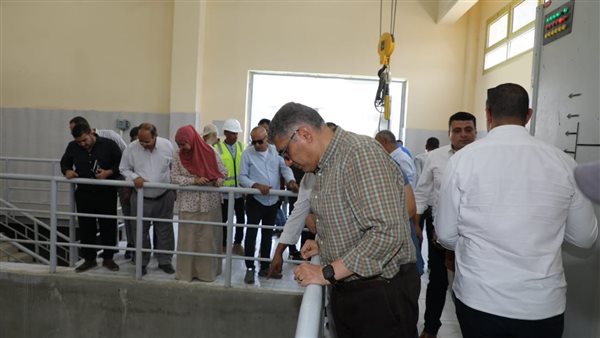 محافظ الجيزة يطلق التشغيل التجريبي لمحطتي صرف صحي