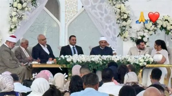 عقد قران نجل بيومي فؤاد