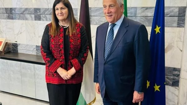 وزيرا خارجية إيطاليا وفلسطين 