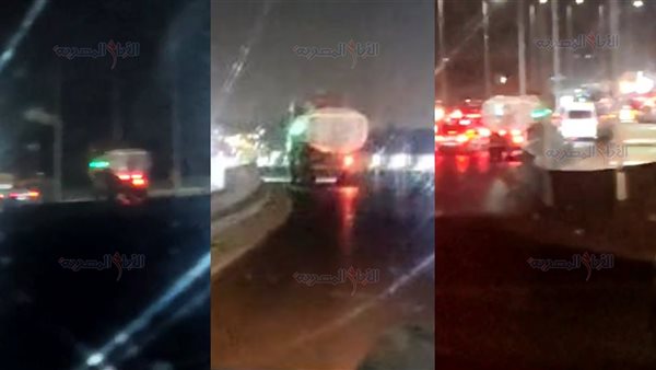 واقعة قيام سائق نقل بالقيادة بسرعة جنونية على الطريق الدائري