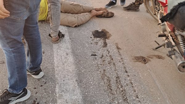 وقوع حادث انقلاب دراجة نارية بالطريق الدائري