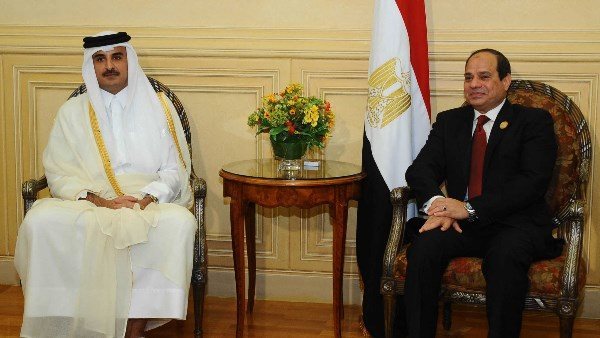 الرئيس السيسي وأمير قطر