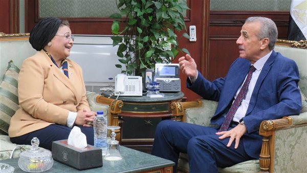 الألفي تبحث مع رئيس الجهاز المركزي مجالات التعاون في إعداد م
