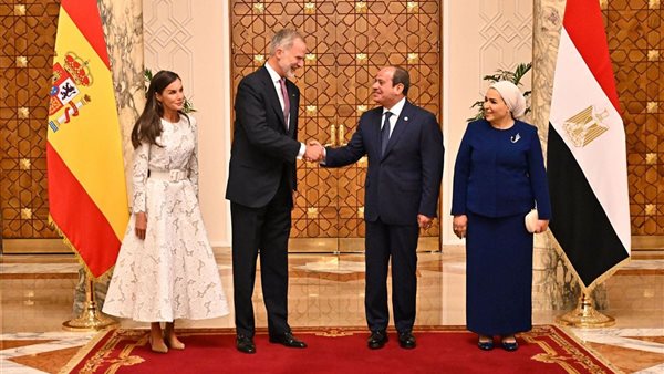 الرئيس السيسي مع ملك إسبانيا