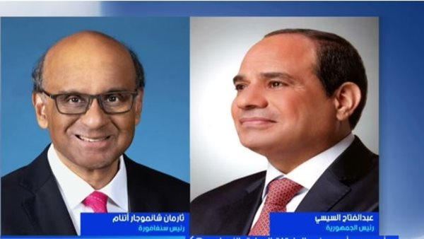 انطلاق جلسة مباحثات بين الرئيس السيسي ونظيره السنغافوري لتعز