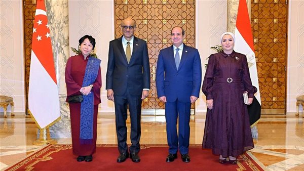 السيدة انتصار السيسي تعرب عن سعادتها بزيارة قرينة الرئيس الس