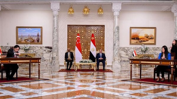 مصر وسنغافورة يوقعان مذكرة تفاهم لتعزيز الشراكة الاقتصادية ف