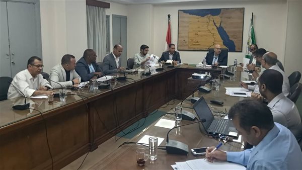 جانب من اجتماع نائب محافظ الجيزة اليوم 
