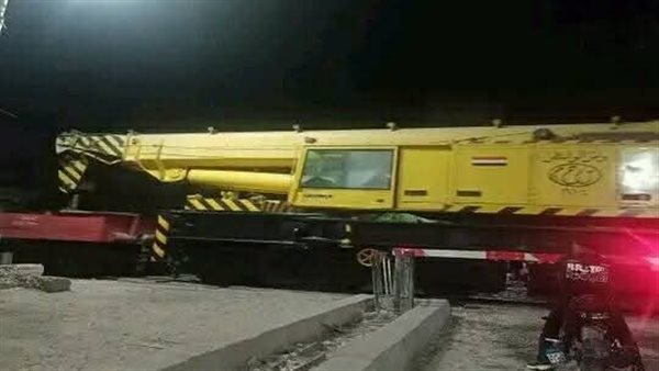 لقطات من حادث خروج عربات قطار بني سويف عن القضبان اليوم