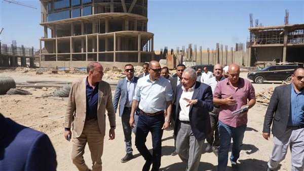 جانب من جولة الوزير اليوم على المنشات بالعاصمة الادارية 