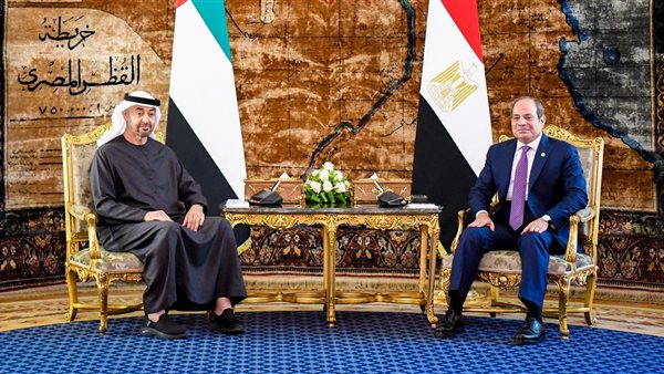 قمة مصرية إماراتية في قصر الاتحادية.. السيسي ونظيره الإمارات