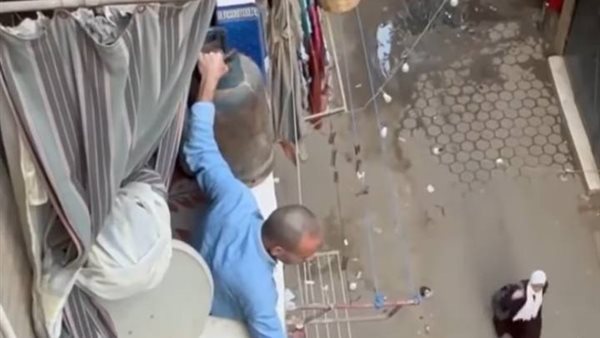 المتهم بتهديد جيرانه بأسطوانة غاز