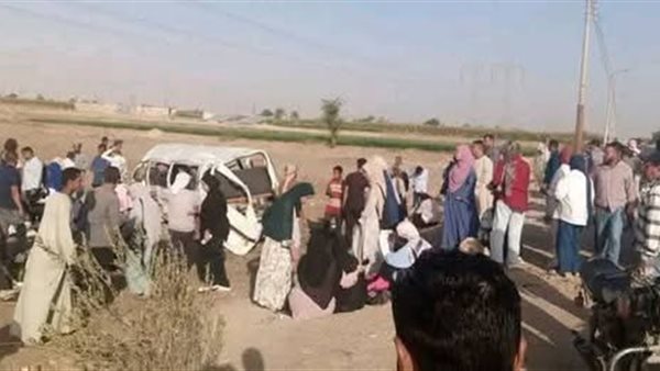 حادث تصادم طريق جهينة سوهاج الغربي