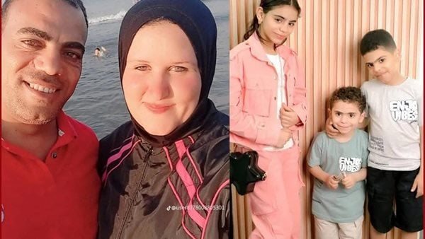 ضحايا حادث نبروه مع المتهم قبل انتحاره