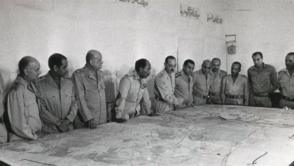 لقطة من اجتماع مجلس حرب أكتوبر 