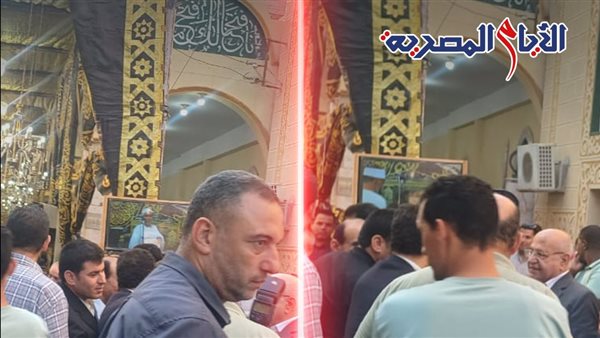 جانب من جنازة الدكتور أحمد عمر هاشم اليوم بالشرقية