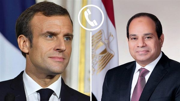 الرئيس عبد الفتاح السيسي ونظيره الفرنسي